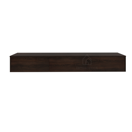 Elegance Collection TV meubel Zwevend Lowboard Hangend 280cm Eiken Dark Walnut