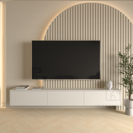 Elegance Collection TV meubel Zwevend Lowboard Hangend 180cm Beige