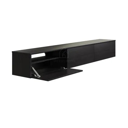 Elegance Collection TV meubel Zwevend Lowboard Hangend 180cm Eiken Zwart